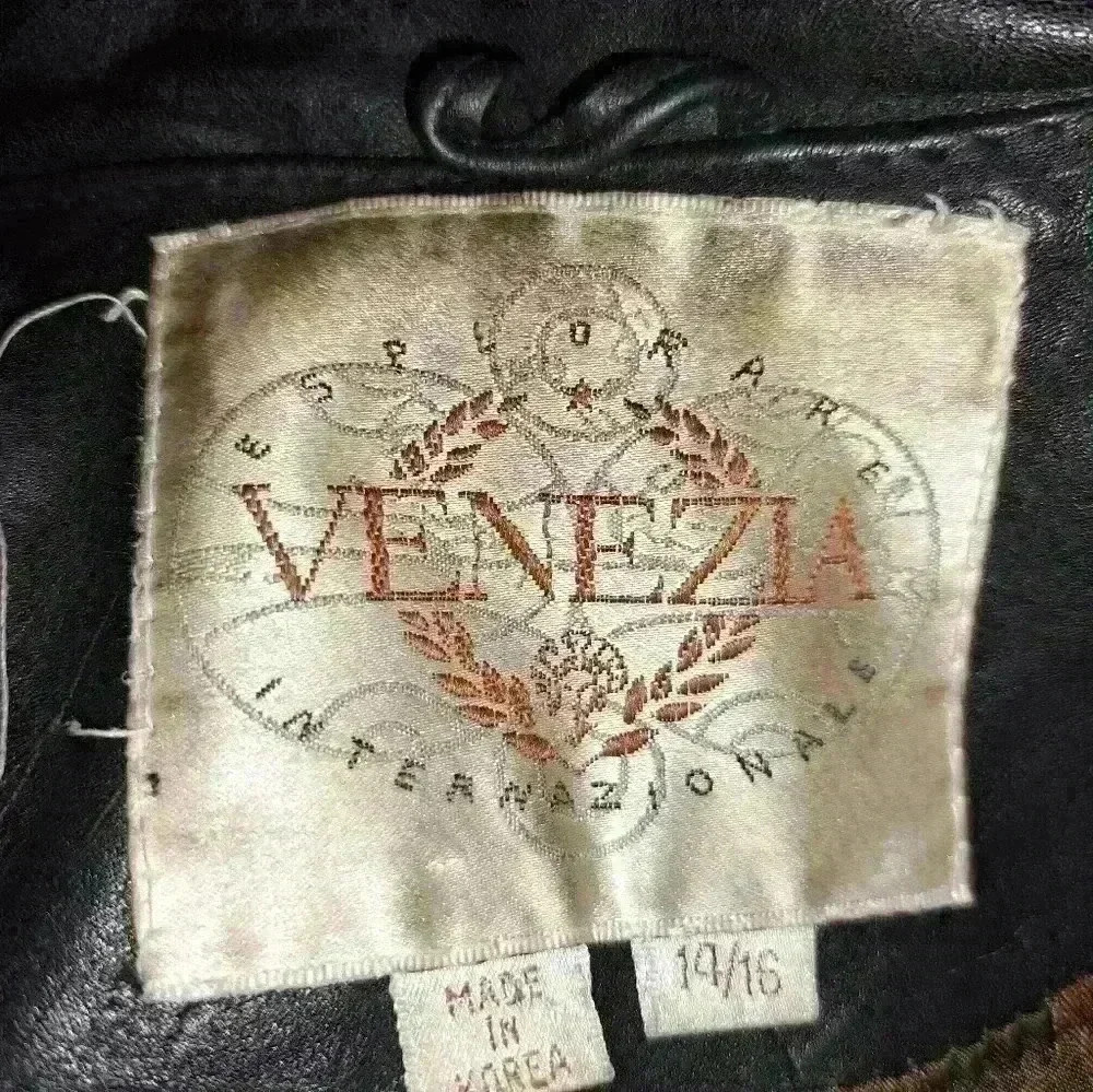 Venezia Leather Jacket size 14/16 - Picture 10 of 11